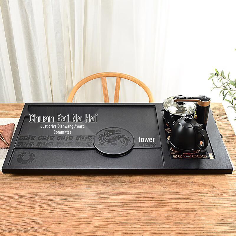 Tian Dao Chou Qin Automatic Black Gold Stone Tea Set