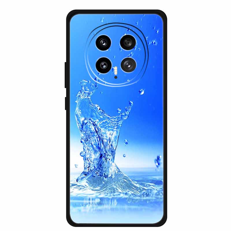 Защитный чехол для мобильного телефона For Honor Magic8 5G, с цветочным рисунком, мягкий, черный силикон, задняя крышка для Honor Magic 8 2025, чехол Funda
