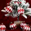 6Pcs 6cm Plastic Christmas Ball Festive atmosphere Painted Hanging Xmas Tree Decor Christmas Ball