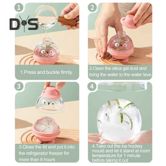 Безопасная сферическая форма, легкая деформация, новинка, силиконовый шарик для изготовления кубиков льда