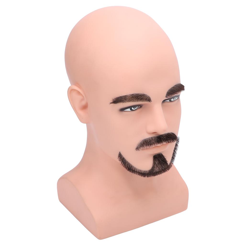 Мужская голова манекена с W-образной бородой, имитация мужской головы манекена, учебная голова манекена с бородой, голова манекена Mo
