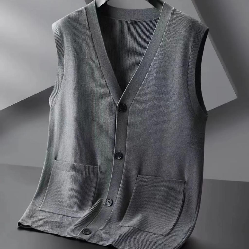 Men's Plus Size Casual Knit Vest