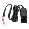 Motorcycle USB Charger Quick Charging 3.0 Dual USB Motorcycle Phone Charger with Voltmeter and ON Off Switch for Tablet
