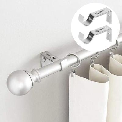 2 шт. Прочный кронштейн для драпировки штор, высокая твердость, регулируемая длина с напылением винта