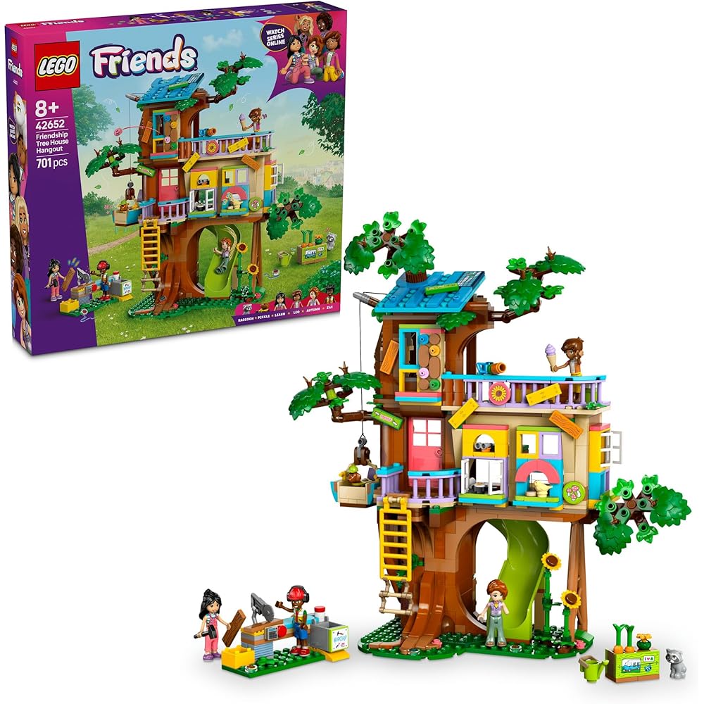 LEGO Friends Friendship Treehouse Building Set 42652 for Kids Ages 8-10