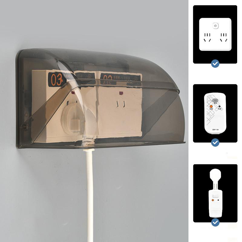 86 Тип настенной розетки Водонепроницаемая коробка Самоклеящаяся крышка для электрической вилки Ванная комната Двойной выключатель Защита розетки Брызгозащищенная коробка