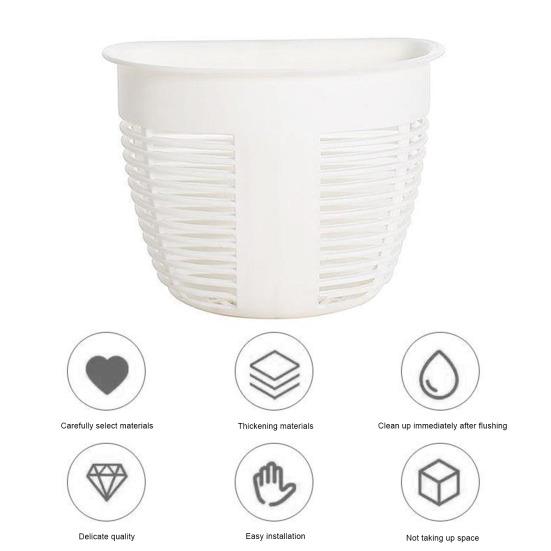 Подвесная настенная корзина без сверления, клейкий держатель для хранения, мусорный бак, коробка для туалетных принадлежностей для кухни, принадлежностей для ванной комнаты