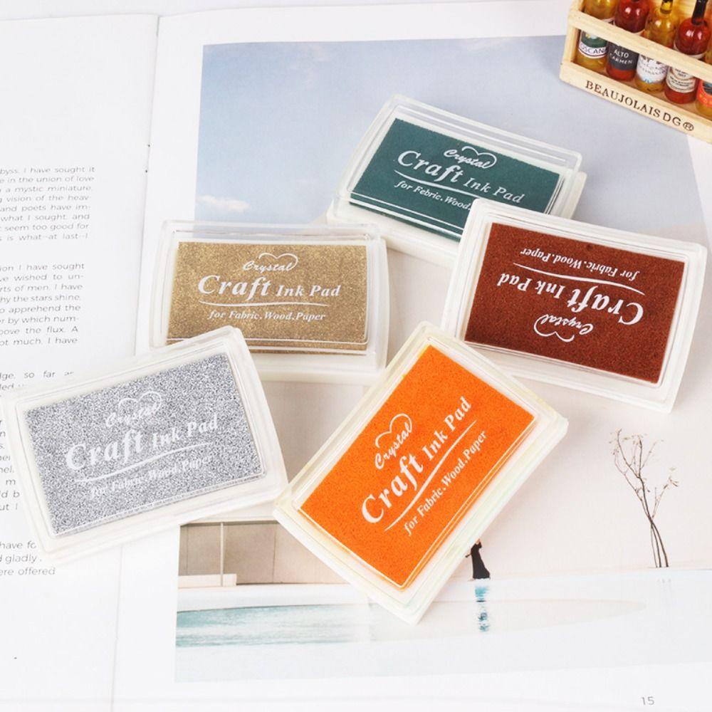 Quick-drying Finger Signature Inkpad Clear Stamping Thumbprint Ink Pad  Graffiti Drawing