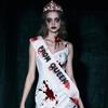Костюм Королевы Выпускного Вечера на Хэллоуин Кровавое Ночное Платье Пояс Королевы Выпускного Короны Повязка на Голову Косплей Вечеринка Переодевание Принадлежности