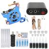 Complete Tattoo Kit Professional Tattoo Machines Starter Kit Tattoo Coils Machines Needles Grips 6