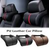 PU Leather Car Auto Headrest Neck Rest Memory Foam Pillows Seat Support Car Head Headrest Pillow Cushion Car Styling