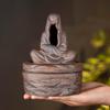 Керамическая курильница дзен: Декор для дома, ароматерапия и журнальный столик для спиралей из агарового дерева и сандала, дизайн в стиле китайской грубой керамики.