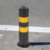 Safe Bollard Post 50cm H Protection Metal Accessories Parking Barrier for Sidewalks