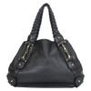 Used Tote Bag Guccisima 162900 Horsebit Sima Leather Black Everyday Use