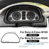 Real Soft Carbon Fiber Trim Sticker For Mercedes Benz A B CLASS W169 W245 2004 2005 2006 2007 2008 2009 2010 2011 Speedometer.