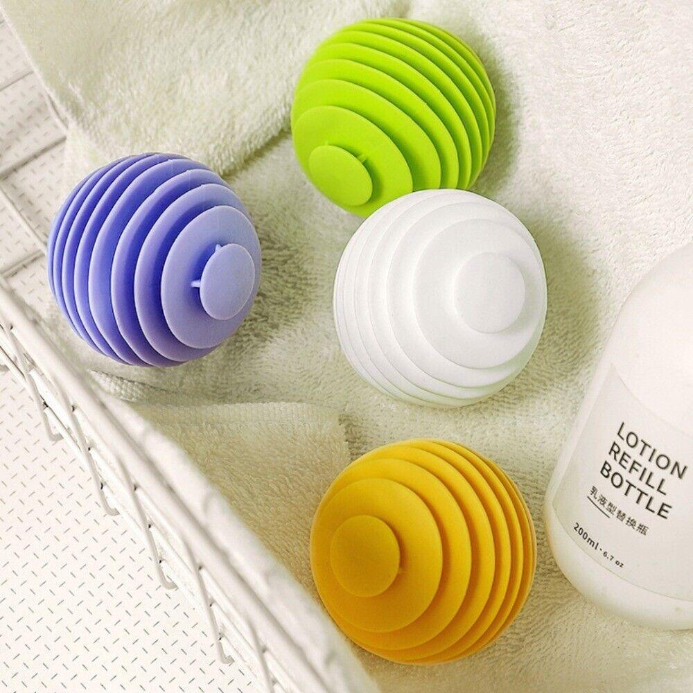 3PCS Reusable Magic Laundry Balls – TPR Soft Anti-Tangle Clothes Cleaning Tools for Washing Machines and Dryers KTY