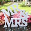 White Mr & Mrs Signs Wedding Letter Decoration Freestanding Romantic Table Ornament
