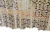 A Slightly Retro Guipure Lace Cafe Curtain with Lots of [60cm Tall] Feel Flowers, Semi-long (beige)