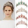 Bride's Crown Simple European and American Handcrafted Diamond Encrusted Headwear  Wedding Styling Hair Accessory Grand Crown Accessory