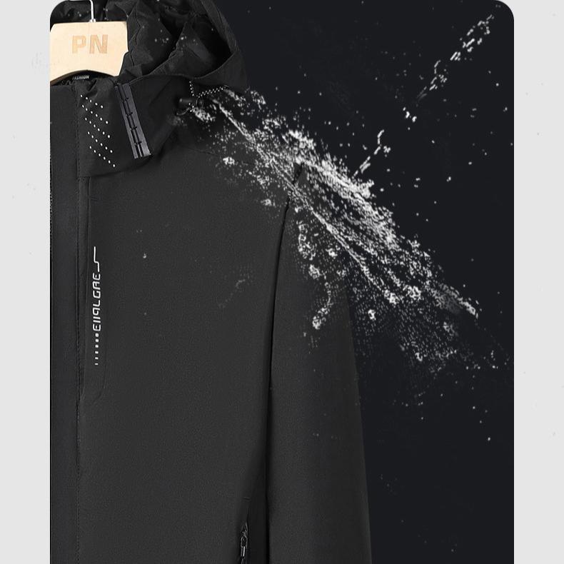 Мужская осенне-зимняя флисовая куртка с графеновым покрытием, утолщенная, теплая хлопковая одежда, ветрозащитная и водонепроницаемая, для альпинизма