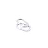 2PCS Matte Silver Inner Door Handle Frame Trim For Benz Smart Fortwo 2015-