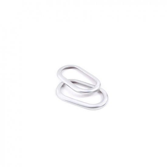2PCS Matte Silver Inner Door Handle Frame Trim For Benz Smart Fortwo 2015-