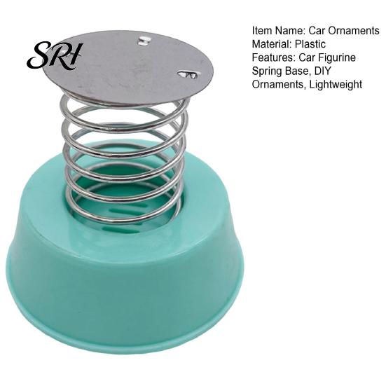 Bumpy Road Car Ornament Ornaments Spring Base Stable DIY Interior Decoration Structure Doll Holder Rocking Music Effect Dashboard Stress Relief