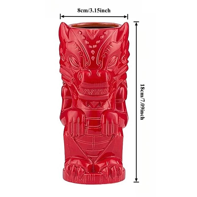 Statue Cocktail Mug Sculpture Tiki Mug Home Decoration Accessories Halloween Cocktail Mug Living Room Decoration New Year Gifts