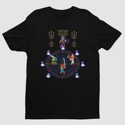 Футболка унисекс Premium Chrono Trigger Magus Boss Battle Подарки для JRPG-геймеров