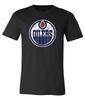 Футболка с потертым логотипом Edmonton Oilers S-6XL Отслеживание!! Футболка Unisex
