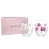 Temperature Change Free Glass Capacity 325cc Cooling Sakura Cat Free Glass Pair Set