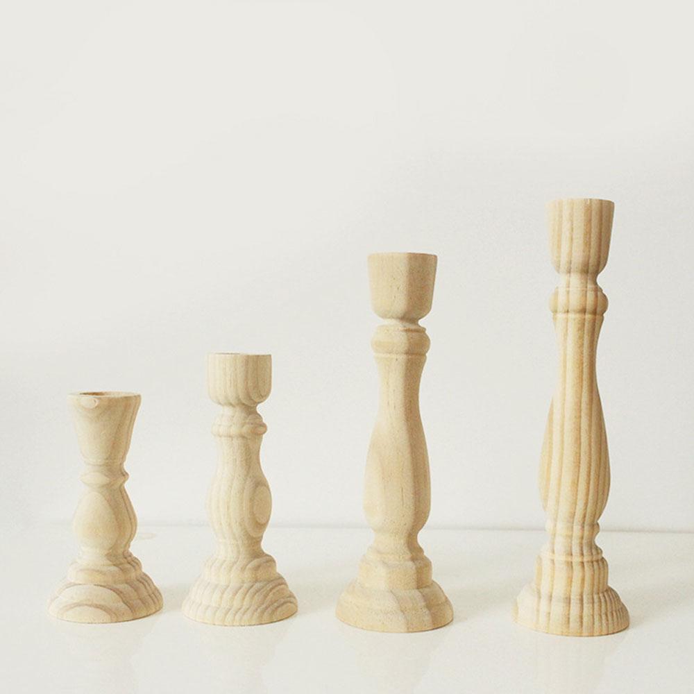 Подсвечники из массива дерева основного цвета для центральной композиции канделябра, винтажные, для гостиной, столовой, держатель для стола, подставка для благовоний