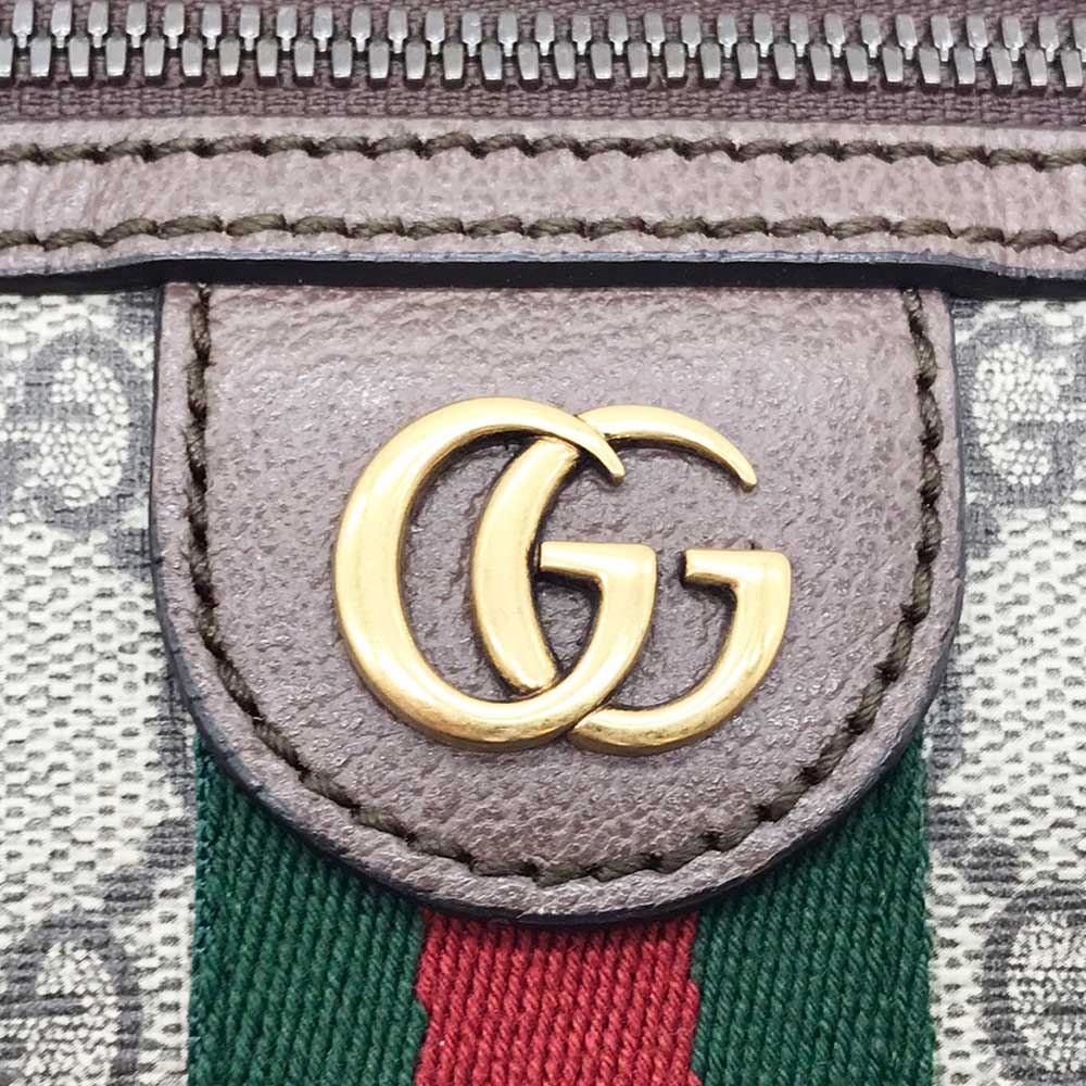 Б/у Сумка GUCCI на плечо бежевая ПВХ/кожа Женская