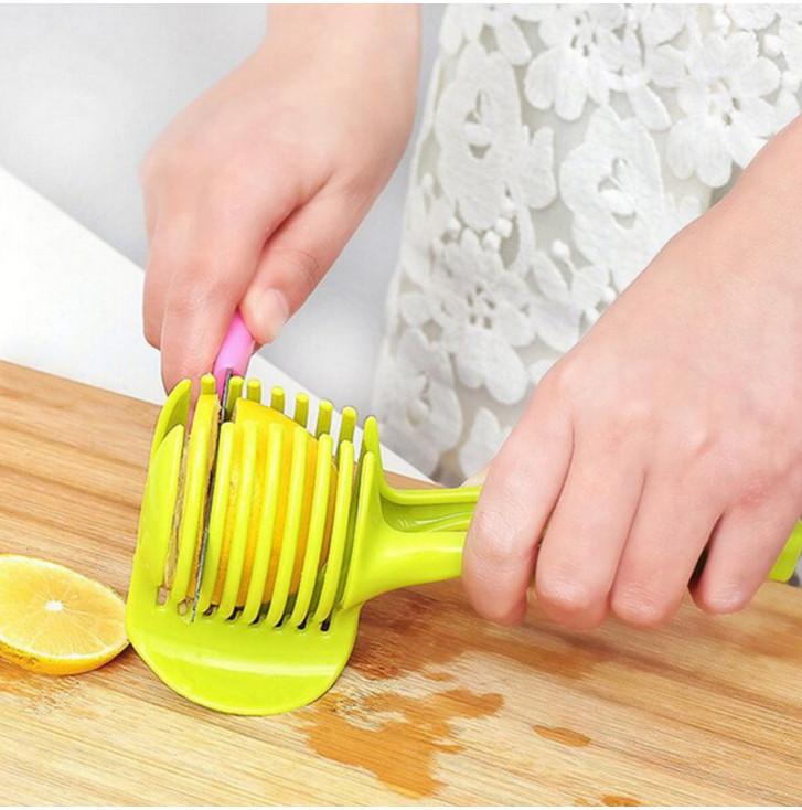 Легкая нарезка для лимона и помидоров Кухонный инструмент Красный Городской Резак