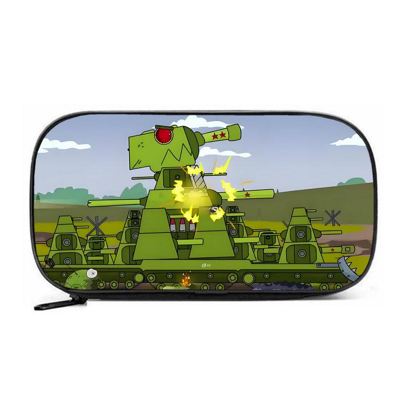 Пенал Tank KV44 большого объема - износостойкий Оксфордский тканевый пенал-органайзер для мальчиков