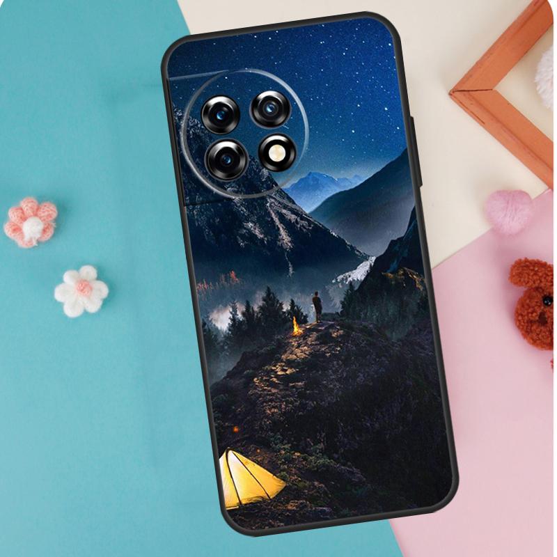Кемпинг Природа Горы Чехол Для OnePlus 13T 10T 8T 10R 12R 13R 15R 11 12 13 15 Nord CE 5 2 3 4 Lite N20 N30 Обложка