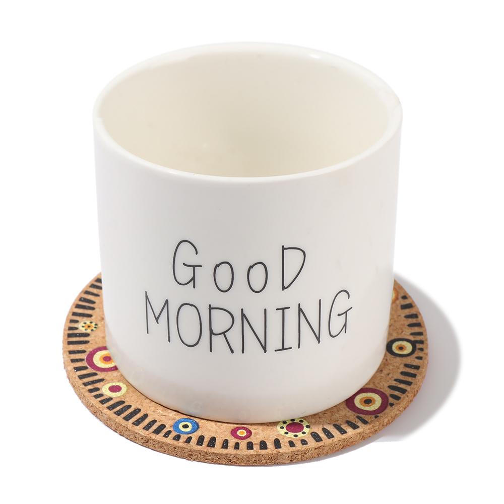 Non-slip Placemats Mug Holder Heat Resistant Wooden Cup Mat Anti-hot Heat Pad Cork Coasters