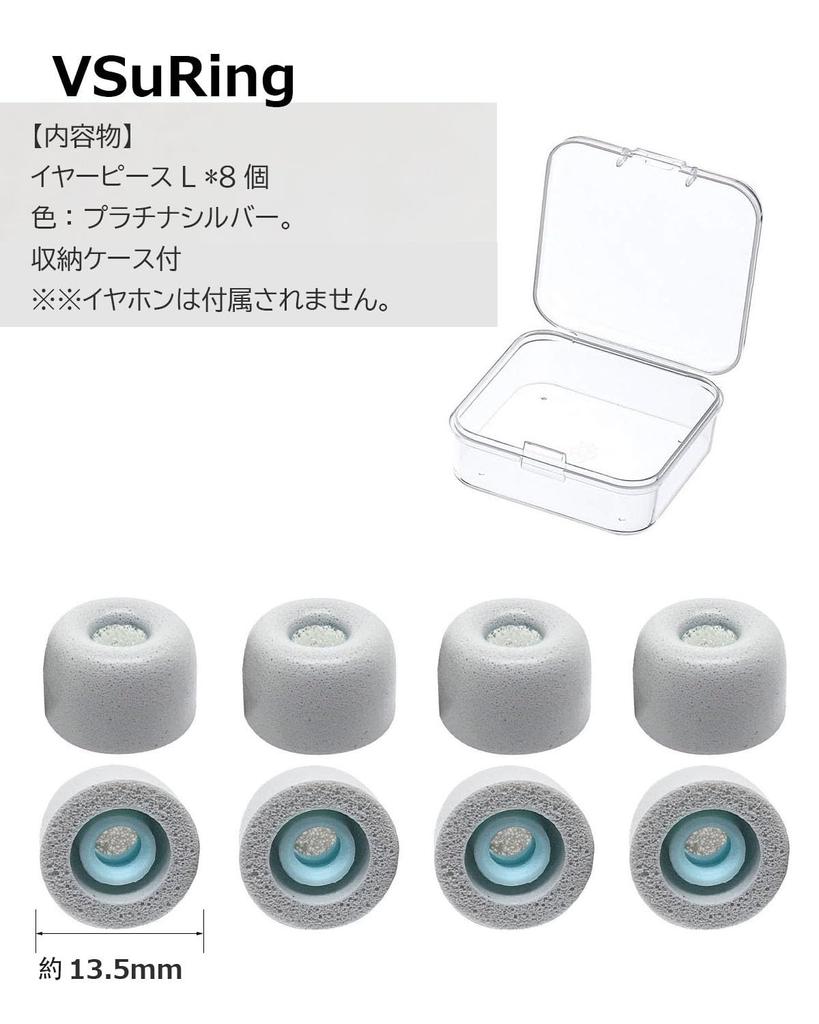 VSuRing Earpieces for Sony Replacement 8 Pieces Made of Low Resilience Urethane Ear Wax Guard with Filter Fit In the Case Sound Insulation Soft Can Be