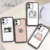 Чехол для телефона с мультяшной швейной машинкой для iPhone 11, 12, 13, 14 Pro Max mini X XR XS SE 2020 5 6S 7 8 Plus, чехол для Samsung Galaxy S21 S22