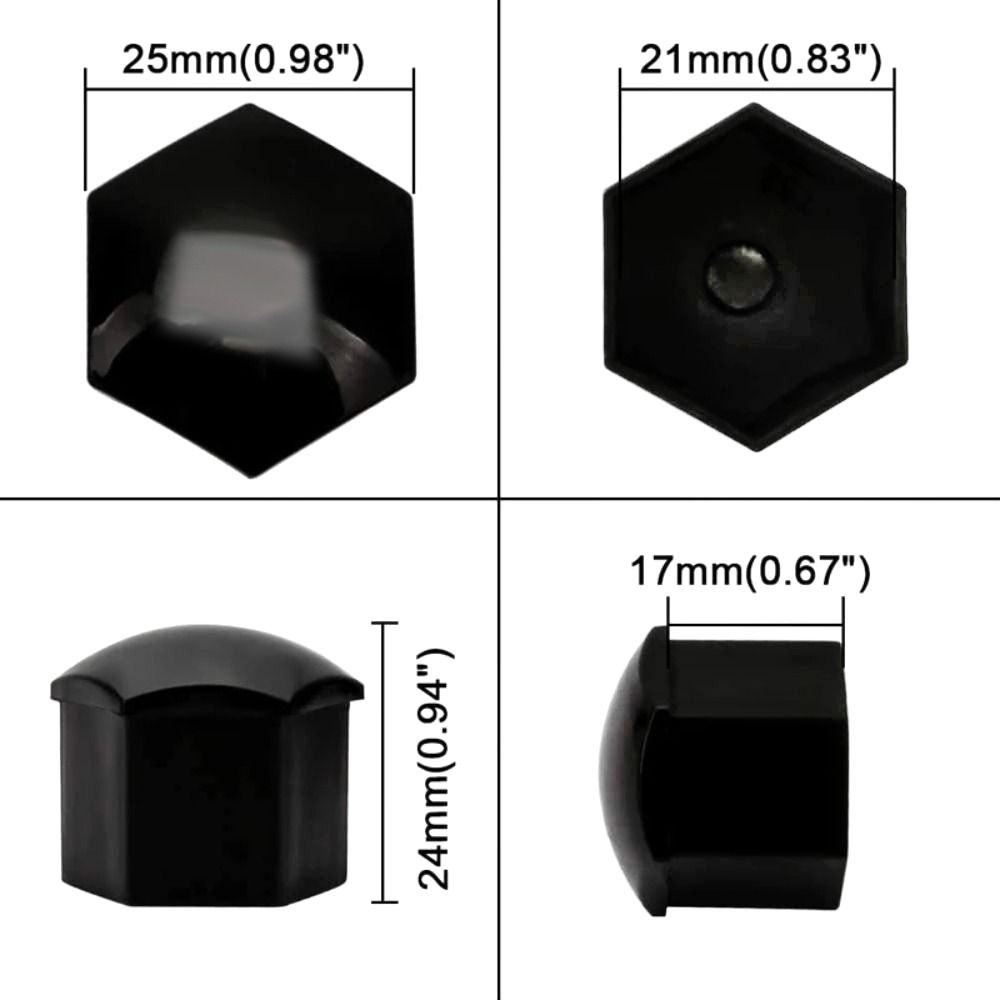 20 шт. 17 мм колпачки на болты ступицы колеса, антикоррозийные защитные крышки гаек, аксессуары для экстерьера автомобиля