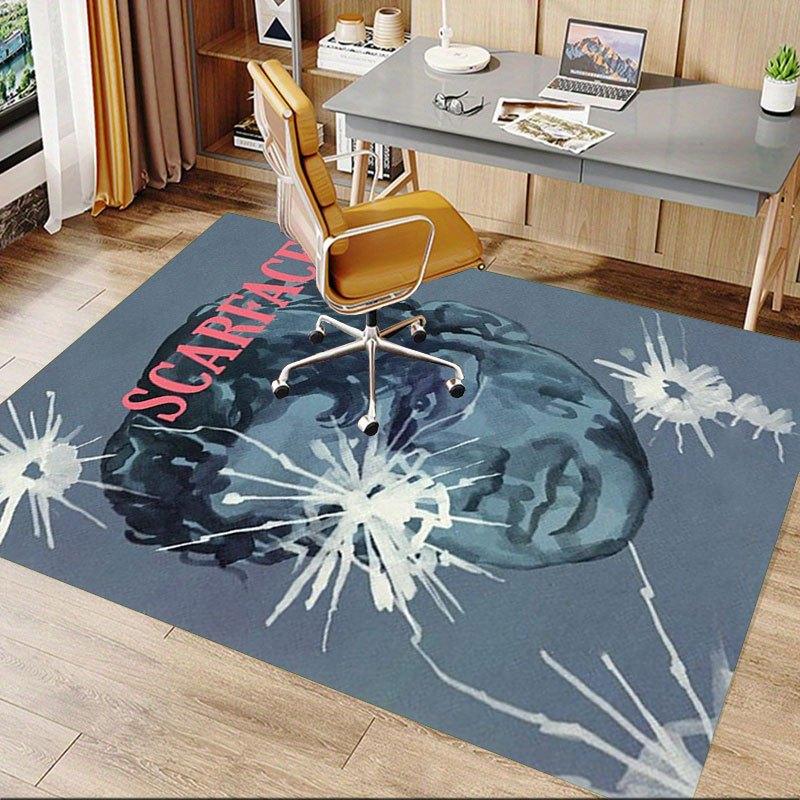 1 шт. Коврик для офисного кресла Scarface, Мягкий, Удобный, Всесезонный, Идеально подходит для дома, спальни или офисного декора, Идеальный подарок для