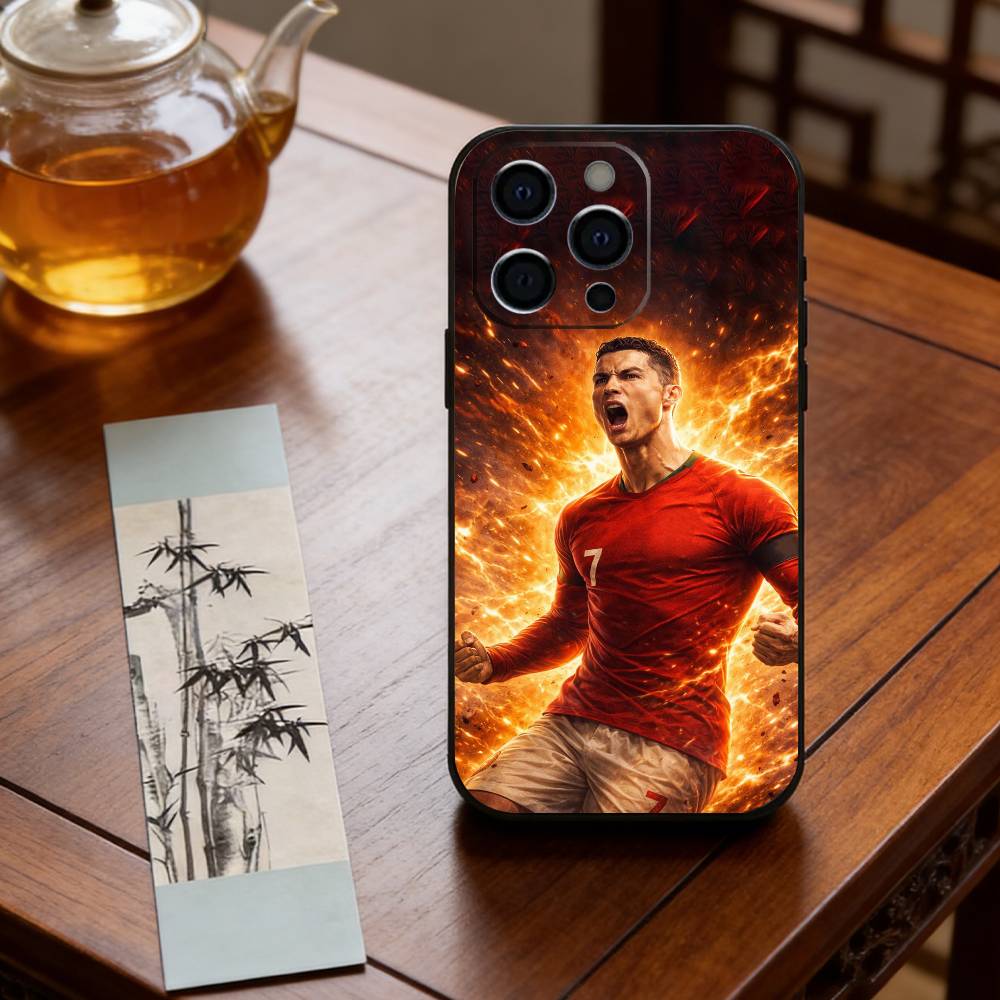 Чехол для телефона Криштиану Роналду Силиконовый Мягкий Для IPhone 17 16 15 14 13 12 11 X XR Plus Pro Max Plus