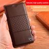 Genuine Leather Flip Cover for Xiaomi Redmi K70Pro, K60E, K50, K40S, K30, and K20 Mobile Phones.
