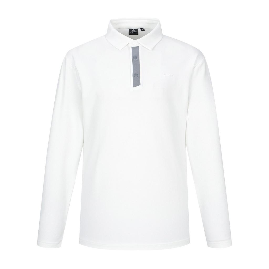 SUPERIOR Men'S Winter Lightly Fleece Basic T-Shirt White (Im0Dks40331)