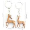 3D Design Deer Keychain Fluffy Texture Phone Charms Cute DIY Bead Case  Christmas Gift