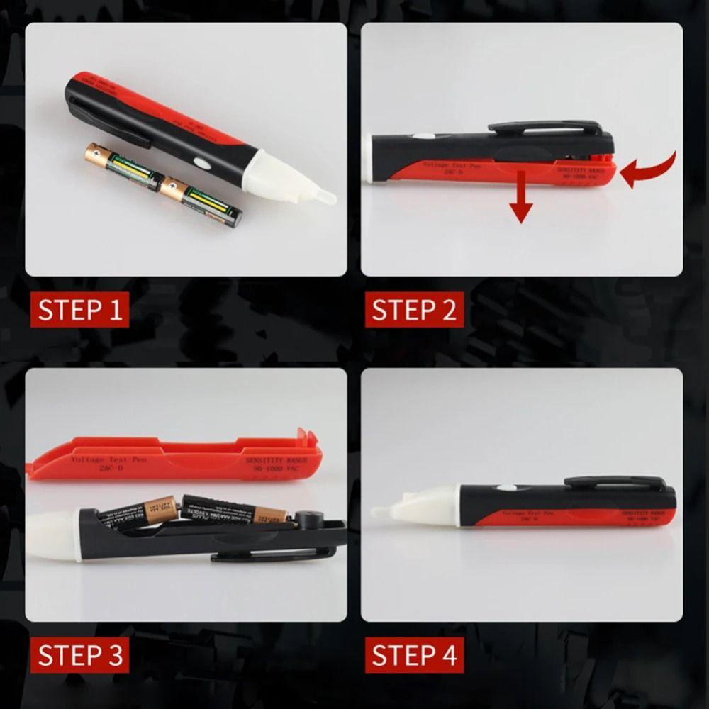 Sensitive Test Pen Wall Socket Power Tester AC 90-1000V Voltage Detector LED Lights