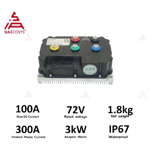 Контроллер для электромотоцикла Nanjing Yuanqu SIAECOSYS FARDRIVER ND72300, 300А, BLDC, программируемый, для 3 кВт QSMOTOR