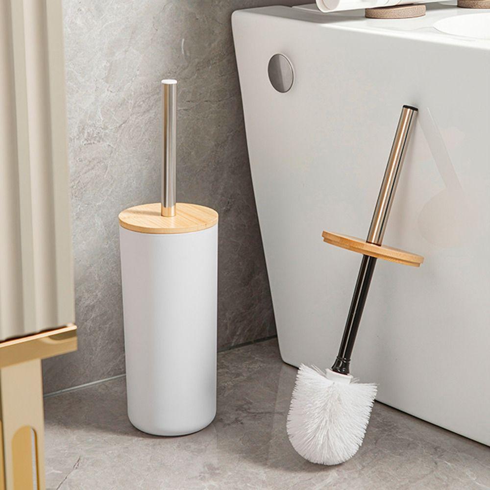 Standing Base Toilet Brush Set Long Handle Toilet Rim Cleaner Brush Bathroom Use