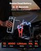 Jump Starter, 4000A Peak, Car Jumper Starter Battery Pack, 12V Portable Lithium Battery Booster, Jump Box Power Bank with 3 Modes Flashlight and