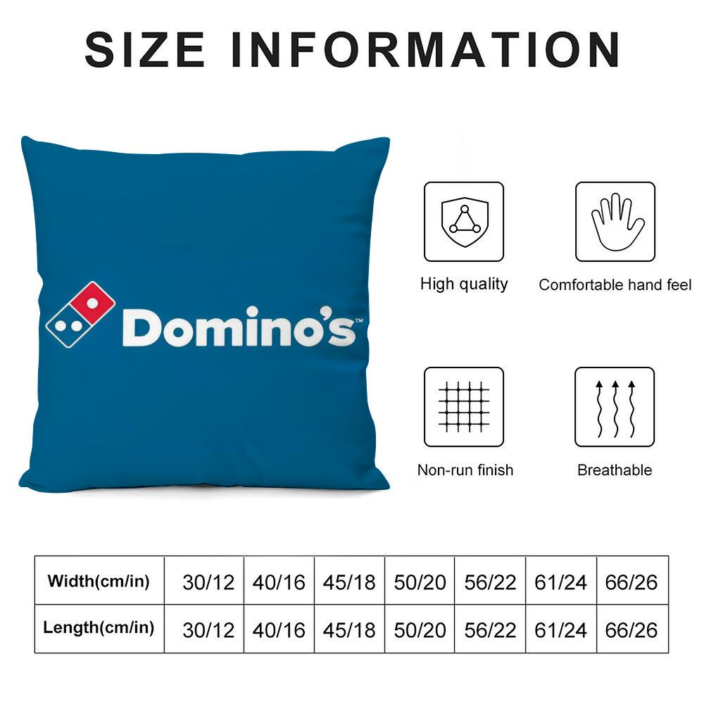 Подушка-чехол D-Domino'S Pizza Мягкая плюшевая ткань Двусторонний принт Чехол на диванную подушку Для всех сезонов Домашний декор Подарок